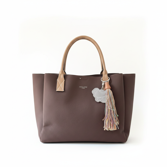 Tote marron - face