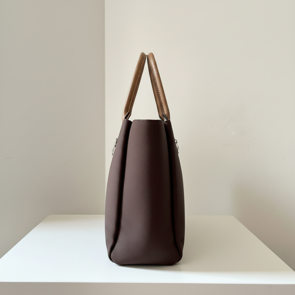 Tote marron - profil